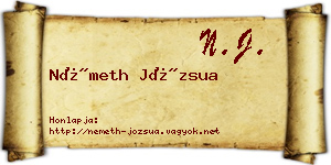 Németh Józsua névjegykártya